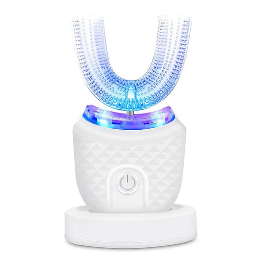 New Rechargeable Smart U-Shape Soft Ultrasonic Waterproof Wireless Toothbrush Set Travel Electric Toothbrush